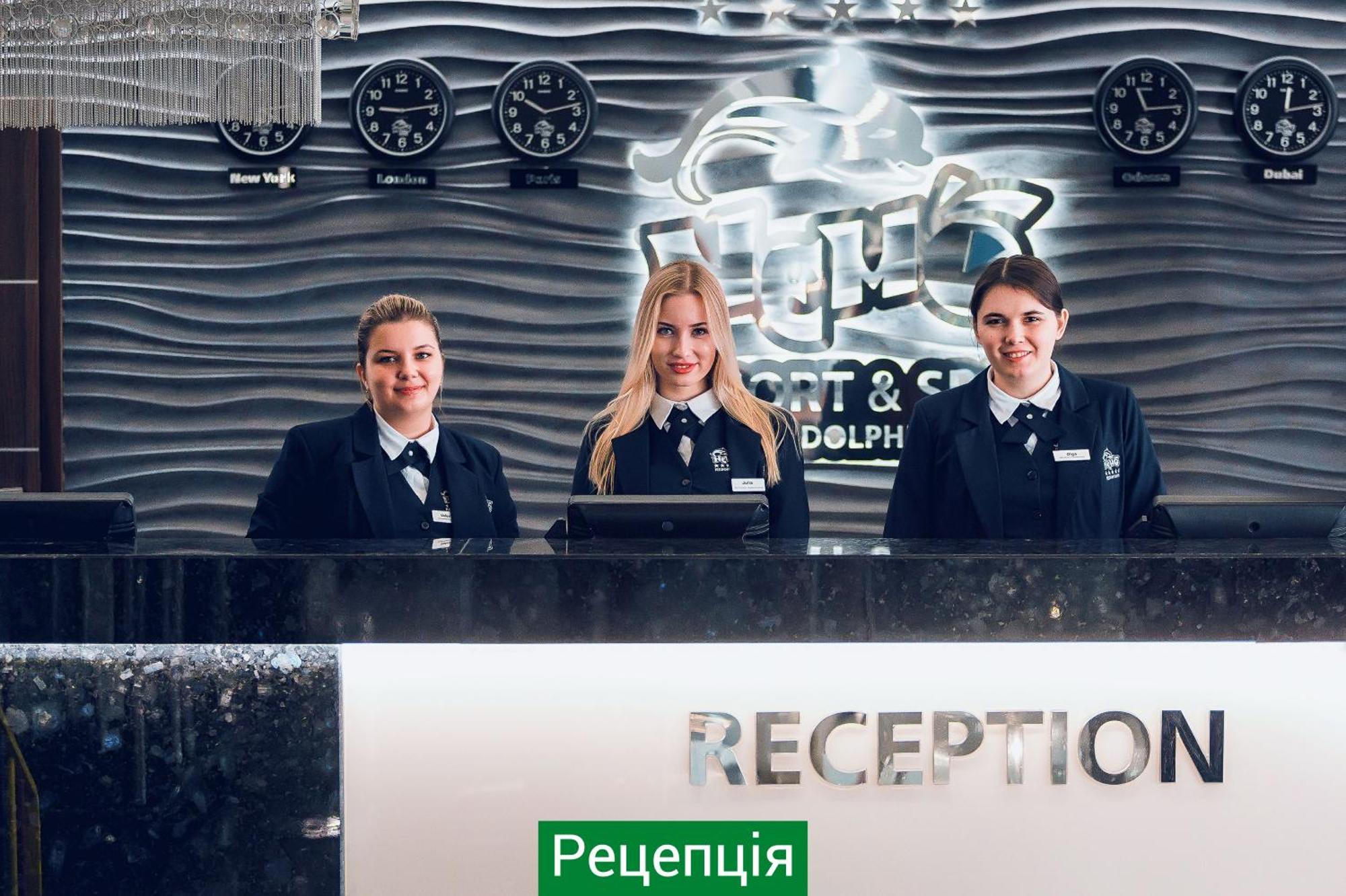 Nemo Hotel Resort & Spa Odessa Eksteriør billede Reception at the hotel